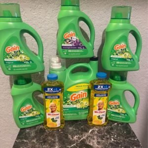 Liquid mixed cleaning detergents all new 300 bottles in a pallet $400 send a message to place your order. Always a successful delivery Yes we ship pallets worldwide (9)